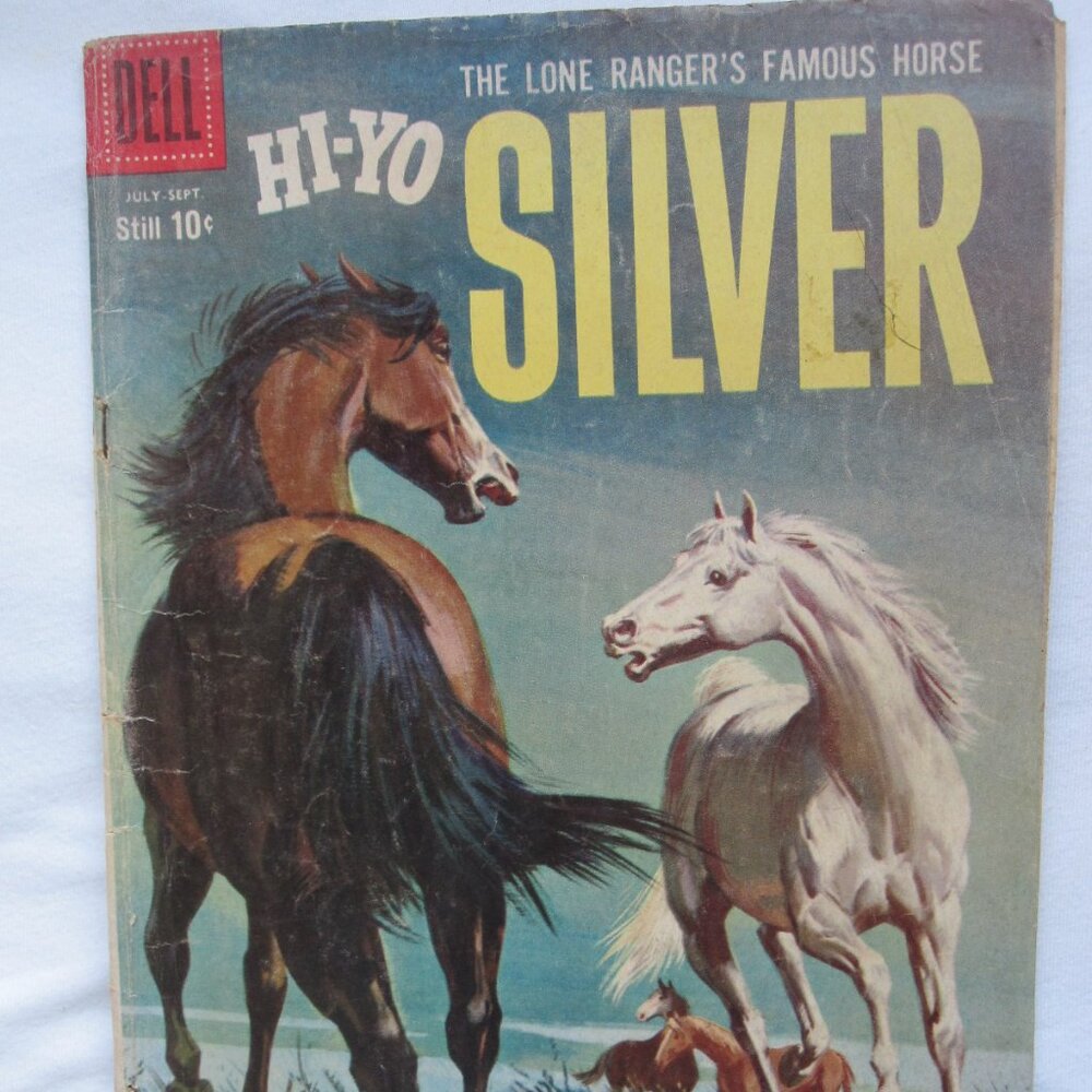 1959 Dell Comic Book: Lone Rangers Famous Horse, Hi-Yo Silver #31, 10c cover